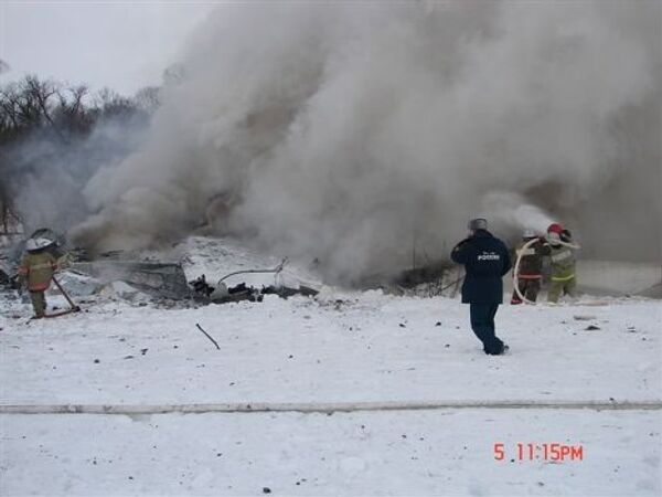 Lugar del accidente aéreo en la provincia rusa de Bélgorod - Sputnik Mundo