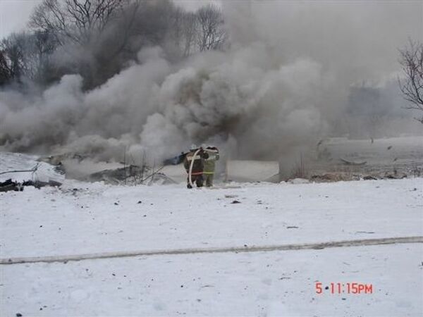 Lugar del accidente aéreo en la provincia rusa de Bélgorod - Sputnik Mundo