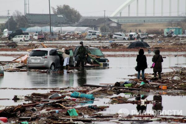 Situación en la ciudad de Natori afectada por el seísmo - Sputnik Mundo