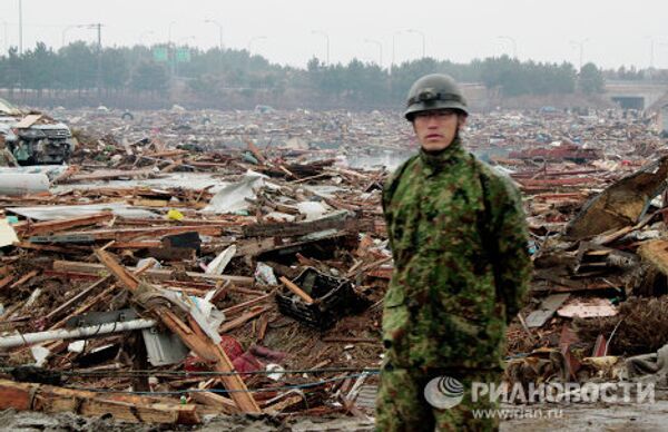 Situación en la ciudad de Natori afectada por el seísmo - Sputnik Mundo
