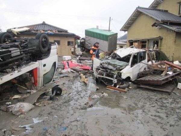 La destruida ciudad Sendai, donde trabajan socorristas rusos - Sputnik Mundo