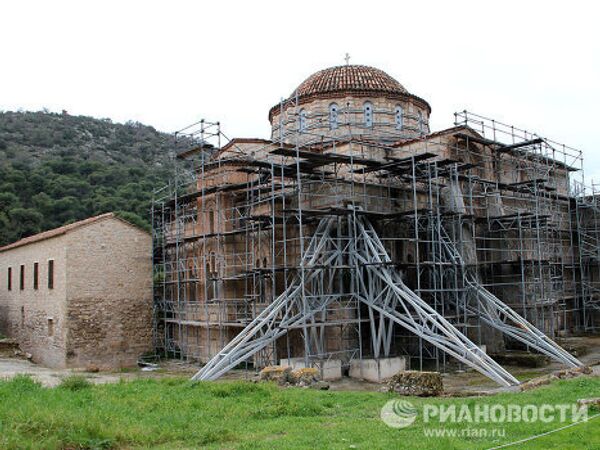 Restauración del monasterio bizantino Dafni - Sputnik Mundo