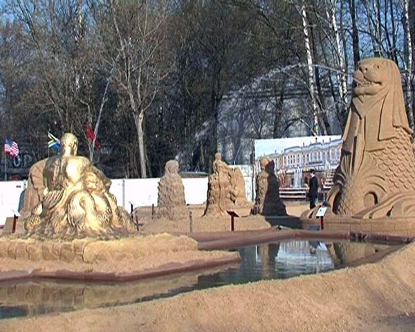 Fuentes de arena en Moscú - Sputnik Mundo