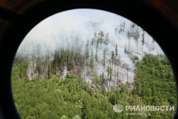 Lucha contra incendios forestales en el Territorio de Krasnoyarsk  - Sputnik Mundo