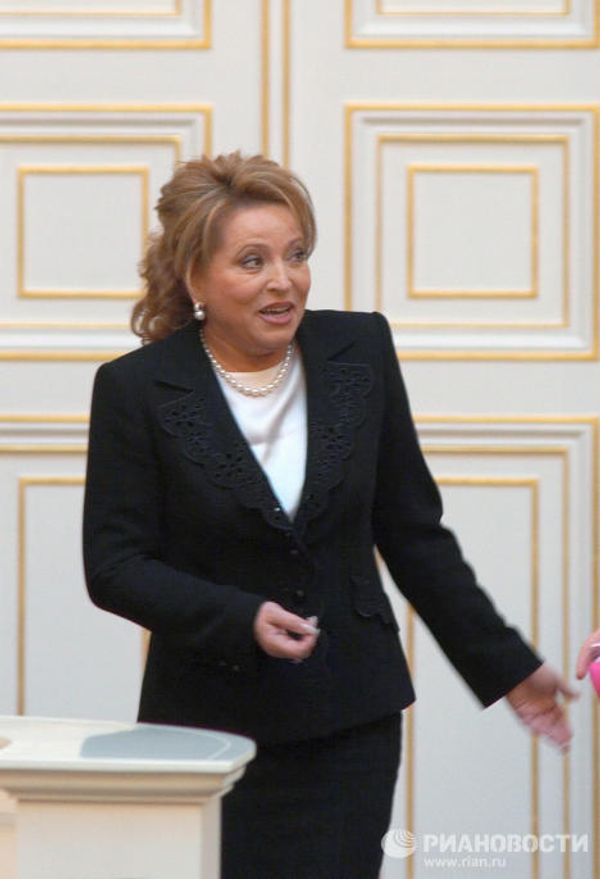 Valentina Matvienko, gobernadora de San Petersburgo - Sputnik Mundo