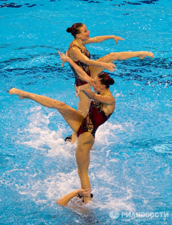 Las nadadoras sincronizadas rusas ganan el quinto oro en el Campeonato Mundial de 2011 - Sputnik Mundo