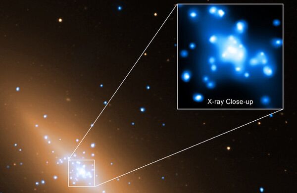 El telescopio espacial Chandra capta nítidas imágenes de gas fluyendo hacia un agujero negro - Sputnik Mundo