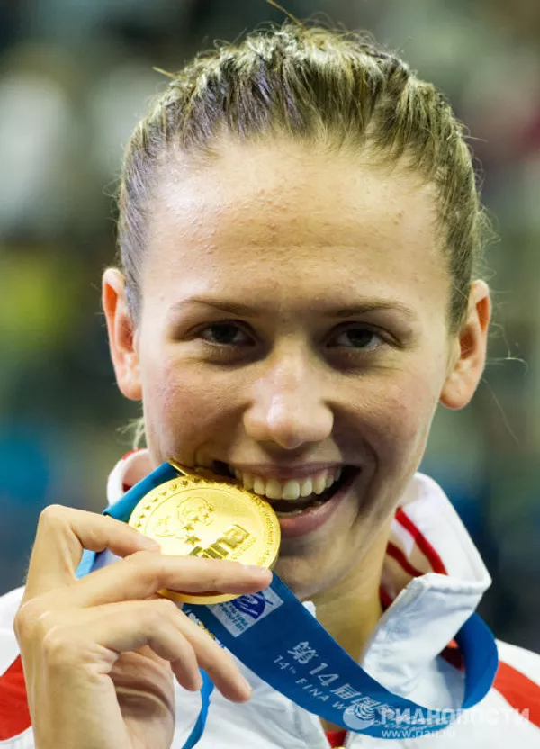 Nadadora rusa Zúeva gana un oro en el Mundial de Natación 2011 Nadadora rusa Zúeva gana un oro en el Mundial de Natación 2011 - Sputnik Mundo