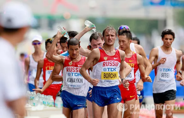 Oro y plata para Rusia en la marcha de 20 kilómetros en el Mundial de Atletismo 2011 Oro y plata para Rusia en la marcha de 20 kilómetros en el Mundial de Atletismo 2011 - Sputnik Mundo