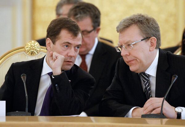 Dmitri Medvédev y Alexei Kudrin - Sputnik Mundo