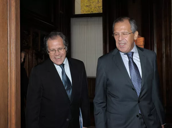 Luis Almagro y Sergei Lavrov - Sputnik Mundo