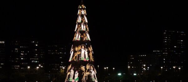 El monumental árbol de Navidad en Río de Janeiro (archivo) - Sputnik Mundo
