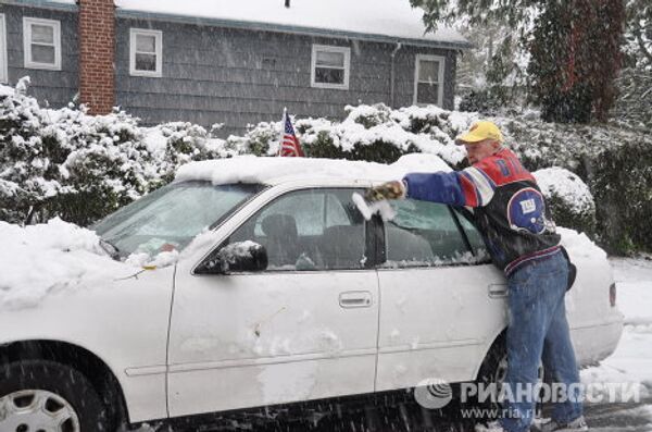 Nueva York, cubierto de nieve a finales de octubre - Sputnik Mundo