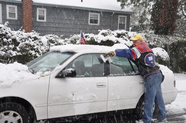 Nueva York, cubierto de nieve a finales de octubre - Sputnik Mundo