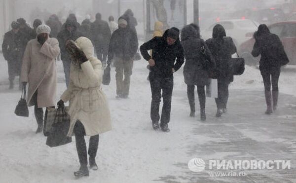 Fuerte nevada en Vladivostok - Sputnik Mundo