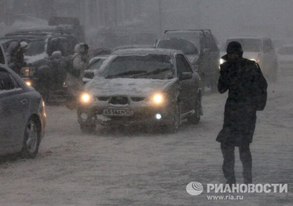 Fuerte nevada en Vladivostok - Sputnik Mundo