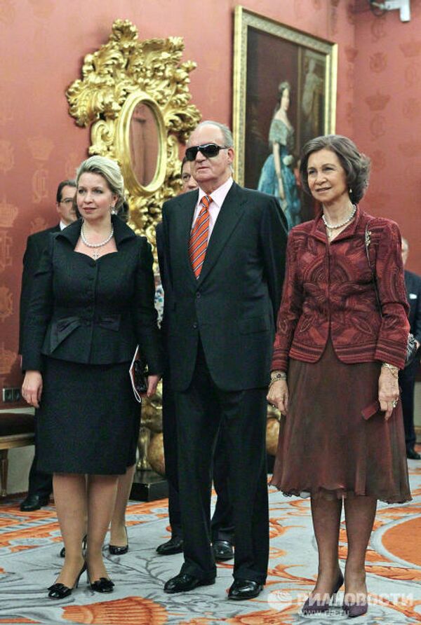 Reyes de España y primera dama de Rusia asisten a gala de ballet en Madrid - Sputnik Mundo