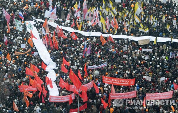 Manifestación por elecciones limpias en Moscú - Sputnik Mundo