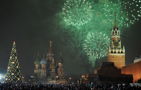 Festejo de Año Nuevo en Rusia - Sputnik Mundo