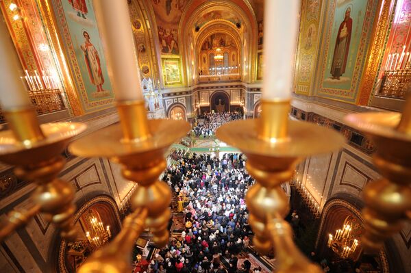 Iglesia Ortodoxa Rusa celebra Natividad de Cristo  - Sputnik Mundo