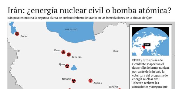 Instalaciones nucleares de Irán - Sputnik Mundo
