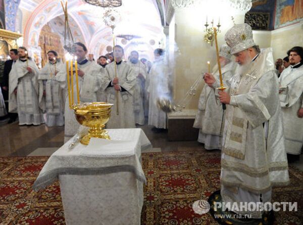 Gran Bendición del Agua en la Catedral de Cristo Salvador de Moscú - Sputnik Mundo