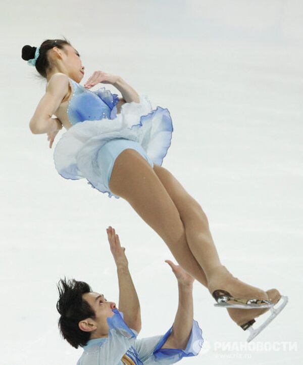 Triunfadores de las competiciones de patinaje artístico en las Olimpiadas Juveniles de Invierno 2012 - Sputnik Mundo