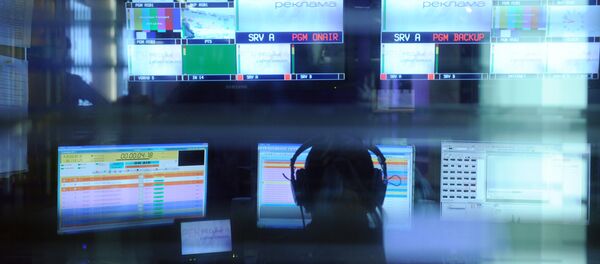 Un estudio de televisión Un estudio de televisión - Sputnik Mundo