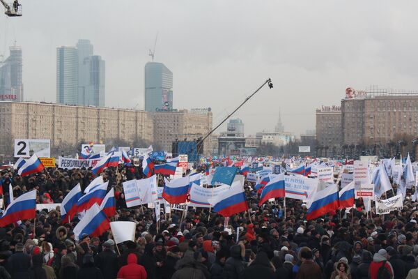 Moscú se prepara para manifestaciones masivas ante comicios presidenciales - Sputnik Mundo