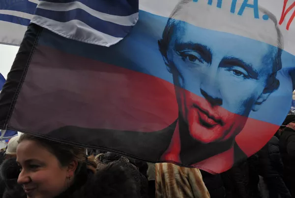 Pancartas y consignas del mitin en apoyo de Vladímir Putin - Sputnik Mundo