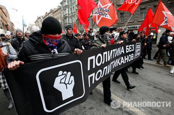 Manifestación “Por las elecciones honestas” en San Petersburgo - Sputnik Mundo