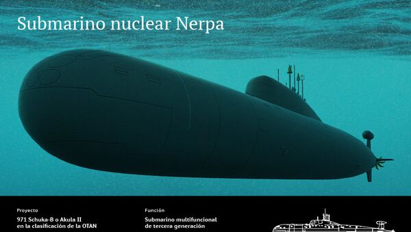 Submarino nuclear Nerpa - Sputnik Mundo