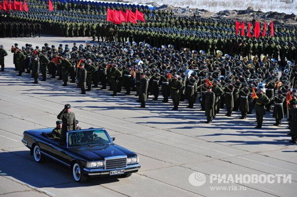 Ensayo del Desfile de la Victoria en las afueras de Moscú - Sputnik Mundo