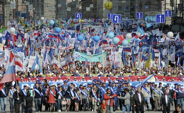 Manifestación del Primero de Mayo en Moscú - Sputnik Mundo