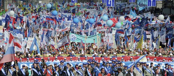 Manifestación del Primero de Mayo en Moscú - Sputnik Mundo