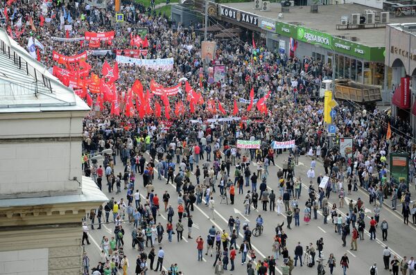 La “Marcha de los millones” de la oposición en Moscú - Sputnik Mundo