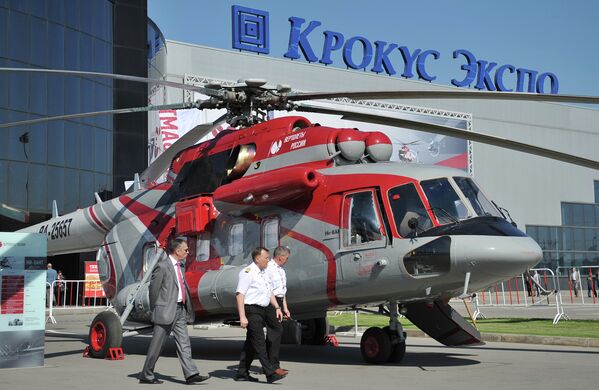 Helicópteros de todo el mundo en la exhibición HeliRussia 2012 en Moscú - Sputnik Mundo