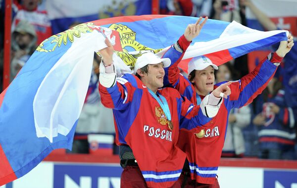 Selección de Rusia gana campeonato mundial de Hockey 2012  - Sputnik Mundo