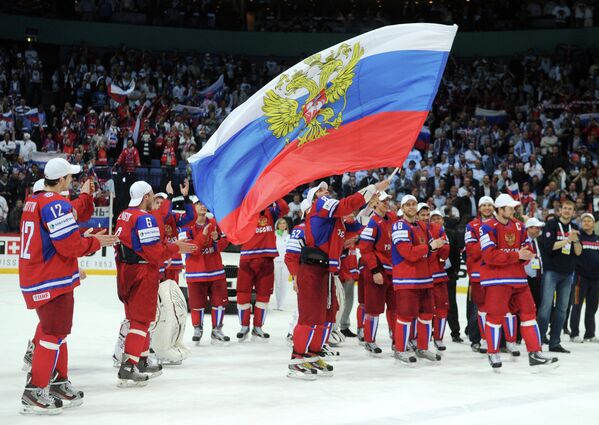 Selección de Rusia gana campeonato mundial de Hockey 2012  - Sputnik Mundo