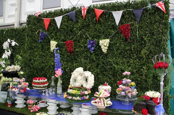 Festival de Flores de Chelsea dedicado al 60 aniversario de la entronización de la reina británica Isabel II - Sputnik Mundo