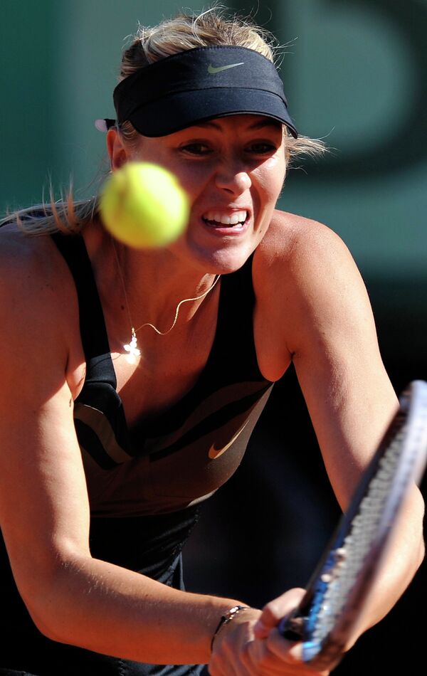 Primera victoria de María Sharapova en la semifinal de Roland Garros  - Sputnik Mundo