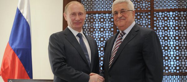 El presidente ruso, Vladímir Putin, y su homólogo palestino, Mahmud Abás El presidente ruso, Vladímir Putin, y su homólogo palestino, Mahmud Abás - Sputnik Mundo