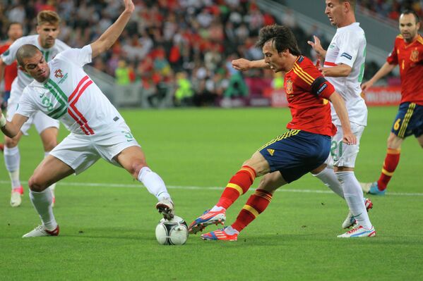 España avanza a la final de la Eurocopa-2012 España avanza a la final de la Eurocopa-2012 - Sputnik Mundo