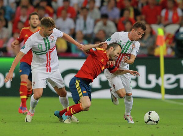 España avanza a la final de la Eurocopa-2012 España avanza a la final de la Eurocopa-2012 - Sputnik Mundo
