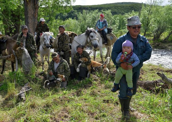 Campamento veraniego de criadores de renos en Kamchatka - Sputnik Mundo