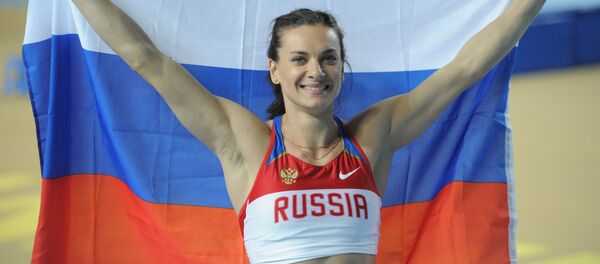 Elena Isinbáyeva, doble campeona olímpica en salto con pértiga - Sputnik Mundo