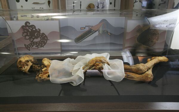 Momia de la Princesa de Altái (archivo) Momia de la Princesa de Altái (archivo) - Sputnik Mundo