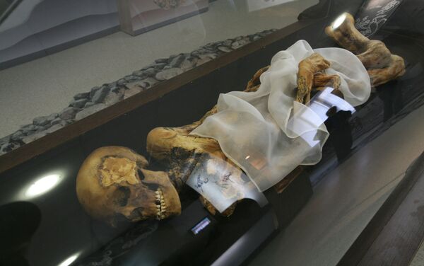 Momia de la Princesa de Altái (archivo) Momia de la Princesa de Altái (archivo) - Sputnik Mundo