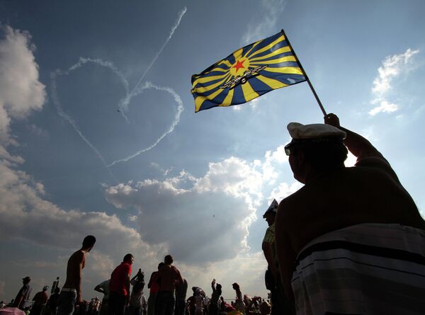 Fuerza Aérea de Rusia celebra su 100 aniversario con una exhibición espectacular Fuerza Aérea de Rusia celebra su 100 aniversario con una exhibición espectacular - Sputnik Mundo