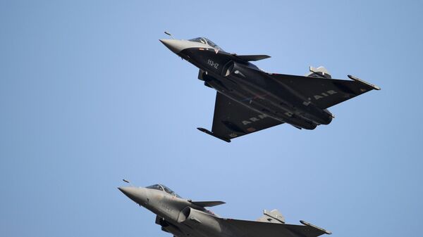 El caza francés Dassault Rafale  - Sputnik Mundo